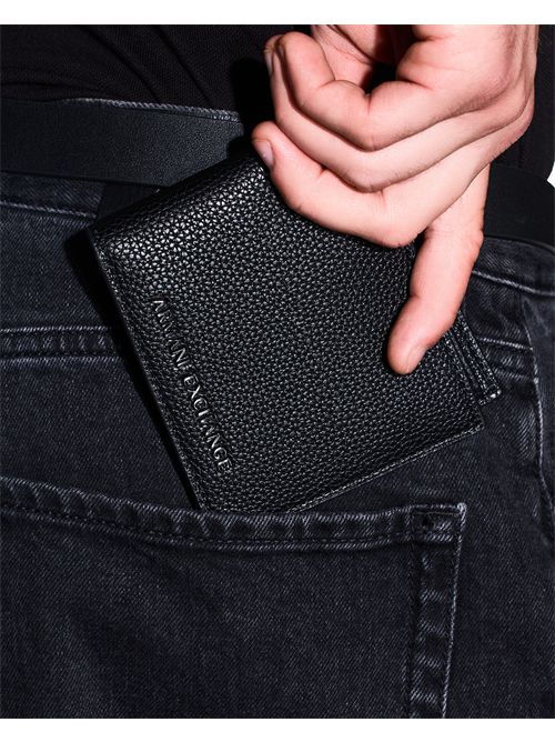 Portafoglio bifold con finitura testurizzata e scomparti ARMANI EXCHANGE | XM000168AF26663/UC001